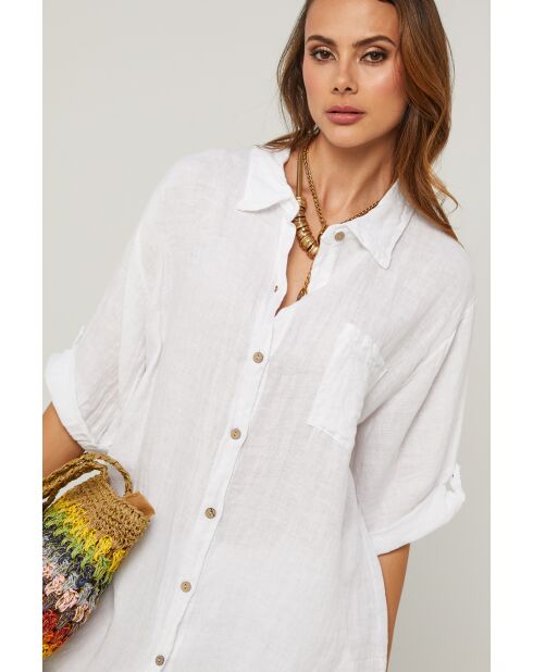 Tunica Berline in lino bianco