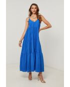 Koningsblauwe jurk van Bix katoen