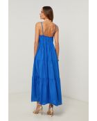 Koningsblauwe jurk van Bix katoen