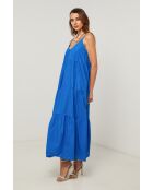 Koningsblauwe jurk van Bix katoen