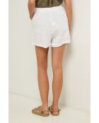 Shorts Gordon in lino bianco