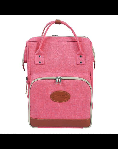 Sac à dos escapade 2 personnes rose