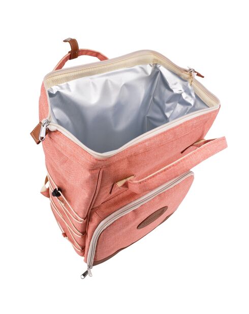 Sac à dos escapade 2 personnes rose