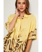 Jarely gelbes Leinenhemd