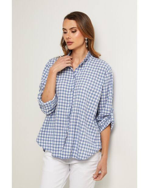 Abelys hemd van indigokatoen