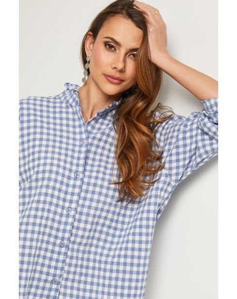 Abelys hemd van indigokatoen