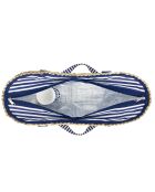 Sac de plage riviera marine bleu et blanc