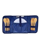 Sac de plage riviera marine bleu et blanc