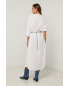 Witte linnen jurk van Lurcica