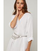 Witte linnen jurk van Lurcica