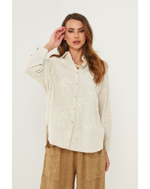 Beige katoenen hemd van Castafior