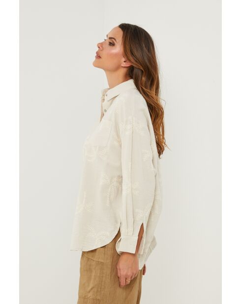 Beige katoenen hemd van Castafior