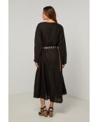 Lurcica schwarzes Leinenkleid