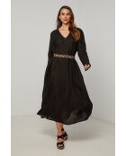 Lurcica schwarzes Leinenkleid