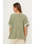 Top in lino Khaki Gallieni