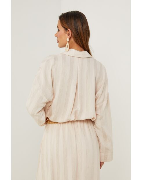 Overhemd Evolu nude/beige