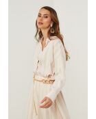 Overhemd Evolu nude/beige