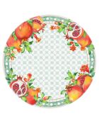 Piatto grande Seville bianco, rosso e verde - 28 cm