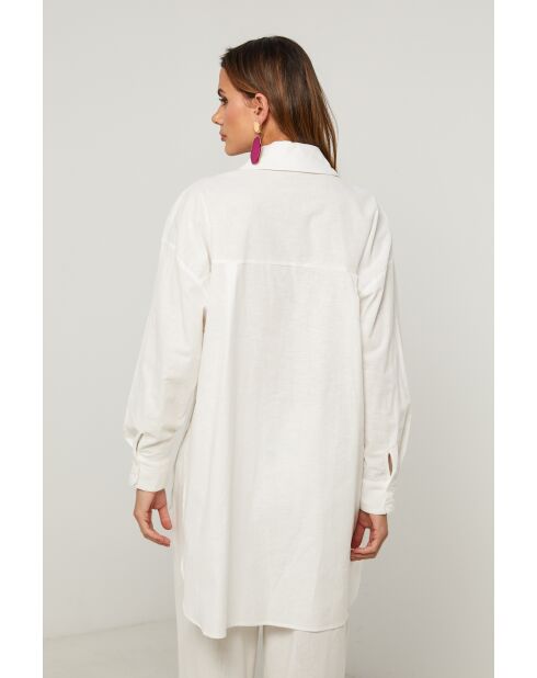 Ecrufarbenes Baumwollhemd Chelys