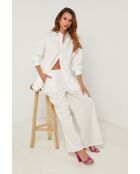 Ecrufarbenes Baumwollhemd Chelys