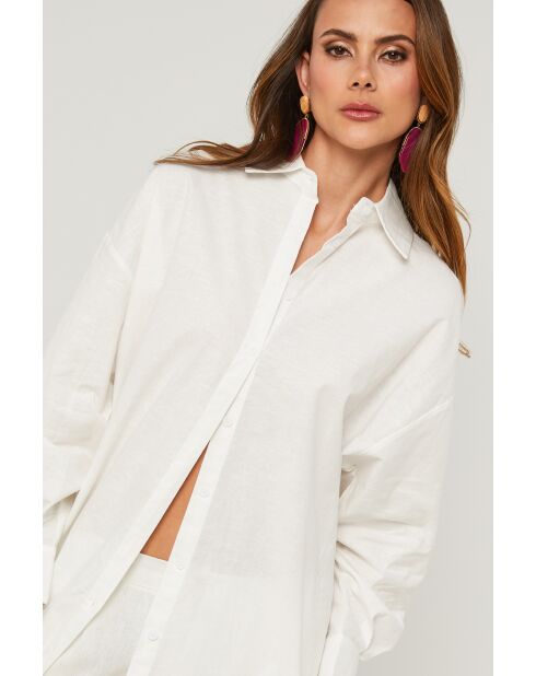 Ecrufarbenes Baumwollhemd Chelys