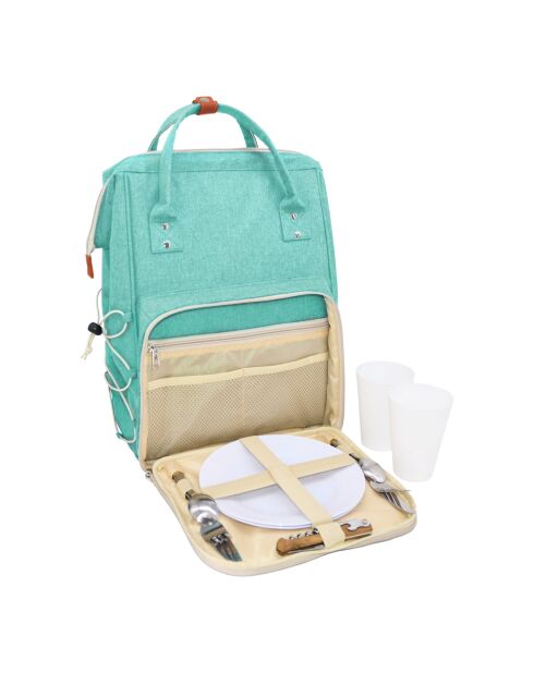 Sac à dos escapade 2 personnes vert