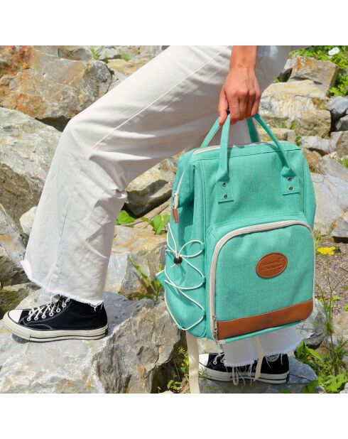 Sac à dos escapade 2 personnes vert