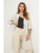 Beigefarbene Leinenjacke Gabry