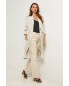 Beigefarbene Leinenjacke Gabry