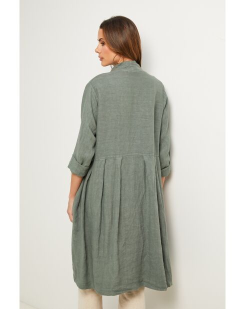 Gabry kaki linnen jas