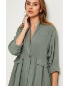 Gabry kaki linnen jas