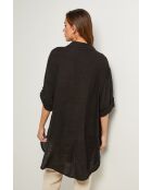 Tunica nera Berline in lino