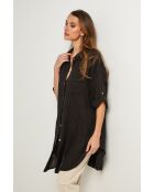 Tunica nera Berline in lino