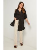 Tunica nera Berline in lino