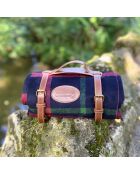 Manta de picnic de tartán escocés azul, rojo y verde