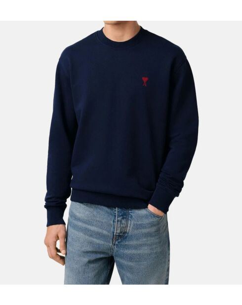 Ami De Coeur marineblauw en rood sweatshirt