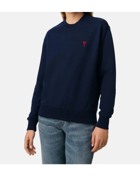 Ami De Coeur marineblauw en rood sweatshirt
