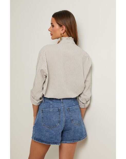 Taupefarbenes Hemd Aliba