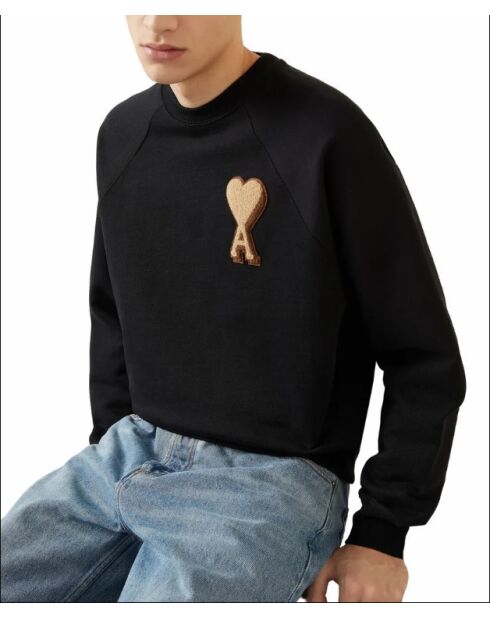Ami De Coeur Patch zwart sweatshirt