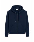 Ami De Coeur marineblauer Kapuzenpulli mit Reißverschluss