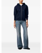 Ami De Coeur marineblauer Kapuzenpulli mit Reißverschluss