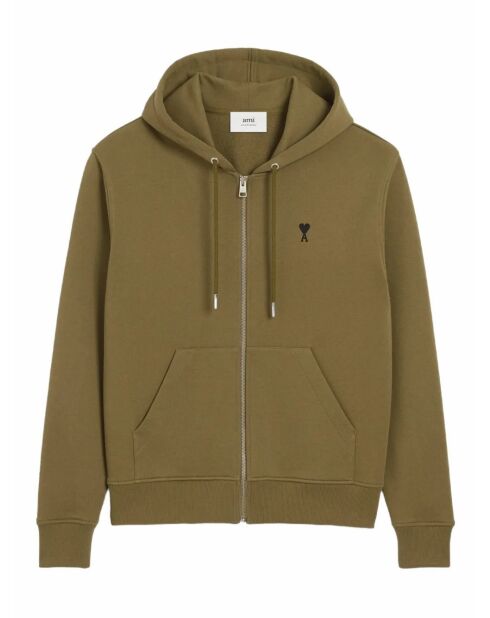 Ami De Coeur bronzen hoodie met ritssluiting