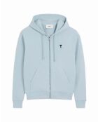 Ami De Coeur hemelsblauwe hoodie met ritssluiting