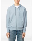 Ami De Coeur hemelsblauwe hoodie met ritssluiting
