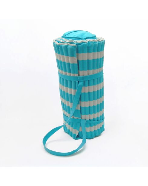 Materasso da spiaggia blu turchese Bahia - 60x180 cm