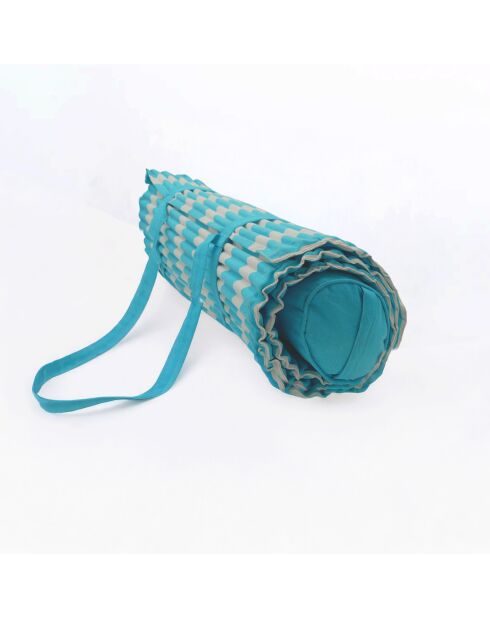 Materasso da spiaggia blu turchese Bahia - 60x180 cm