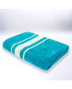 Ushaka blauw jacquard fluwelen badstof strandlaken - 90x170 cm