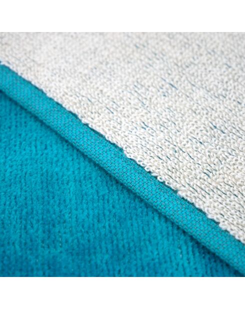 Ushaka blauw jacquard fluwelen badstof strandlaken - 90x170 cm