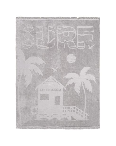 Goldrock Strandtuch, Jacquard Velvet Terry, Größe XL, 140 x 180 cm, Grau