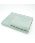 Asciugamano da bagno Waffle Linen Sage - 90x150 cm